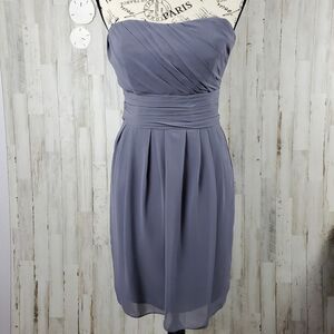 Bill Levkoff Short Strapless Chiffon Dress Size 4
